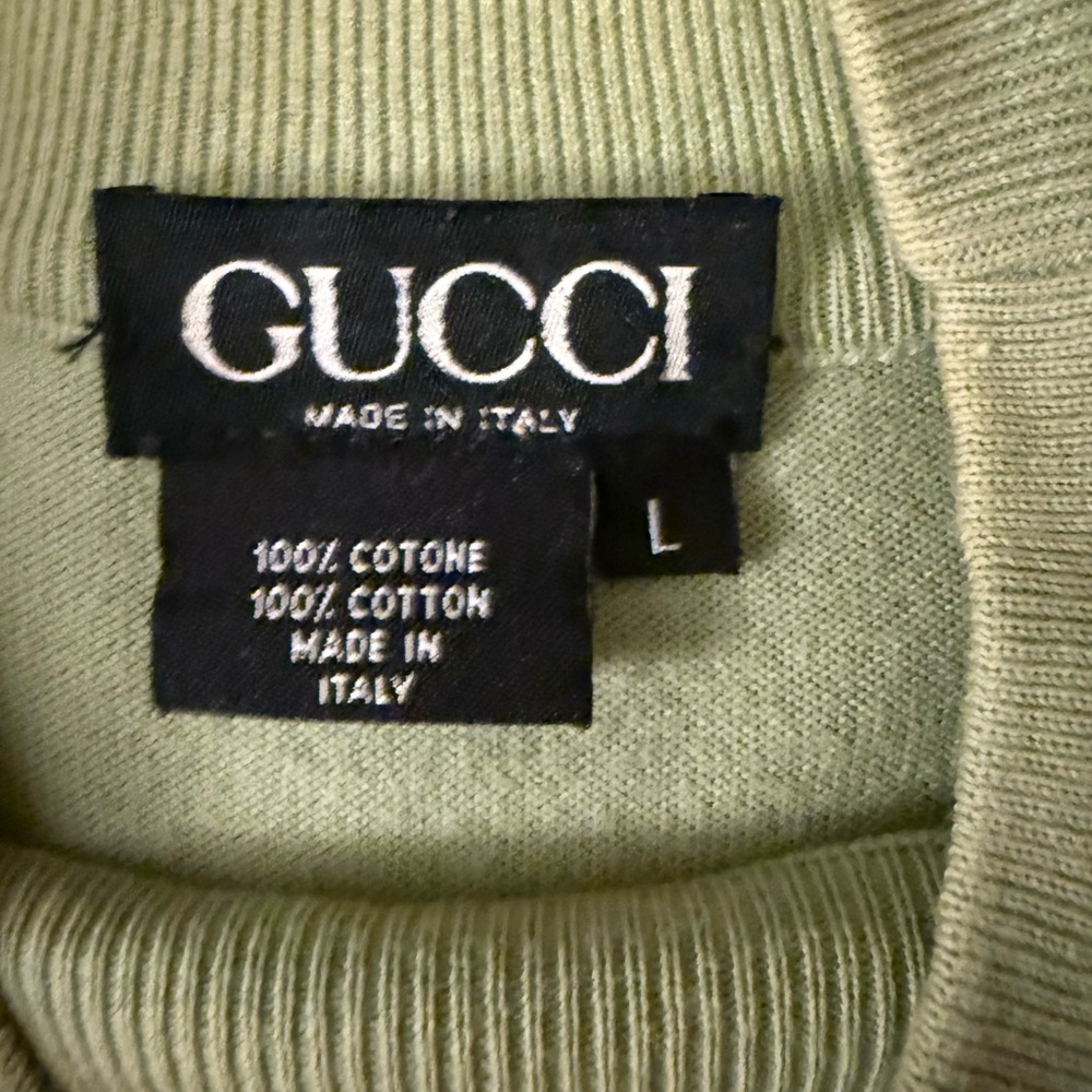 Gucci Light Green Cotton Knit